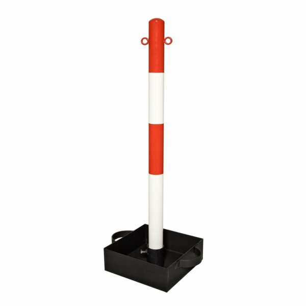 EXTERN, zware kettingstaander, rood/wit, 2 k. ogen