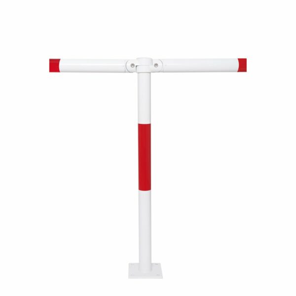 MORION Design URBAN (staanpaal) met afdekkap, te pluggen, rood/wit