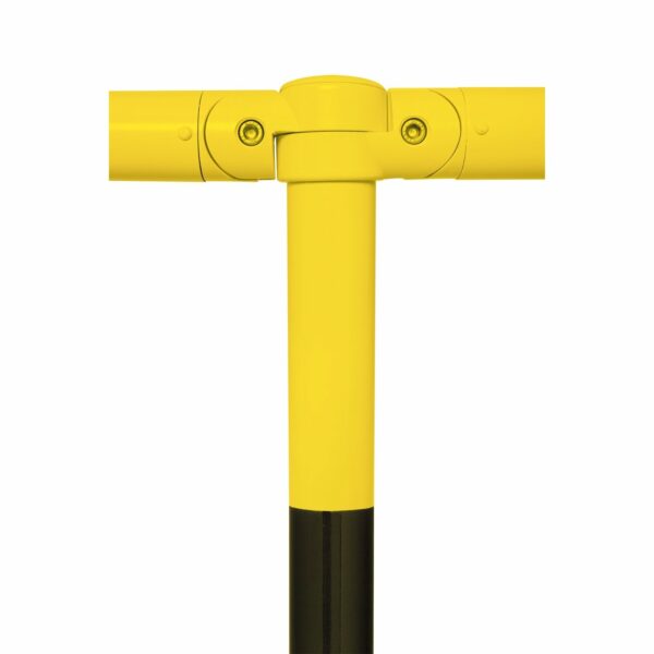 MORION Design URBAN (staanpaal) met afdekdap te betonneren, zwart/geel