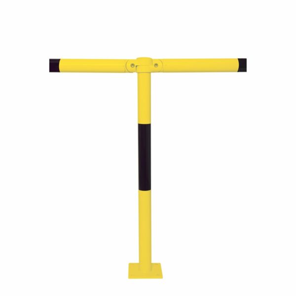 MORION Design URBAN (staanpaal) met afdekkap, te pluggen, zwart/geel