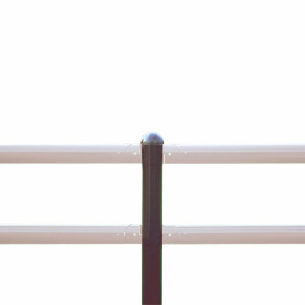 MORION Design CLASSIQUE (staanpaal) met afdekkap, te betonneren, zwart/geel