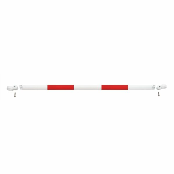 MORION systeembalustrade (dwarsligger) 60mm Ø met klem, 1500mm, rood/wit