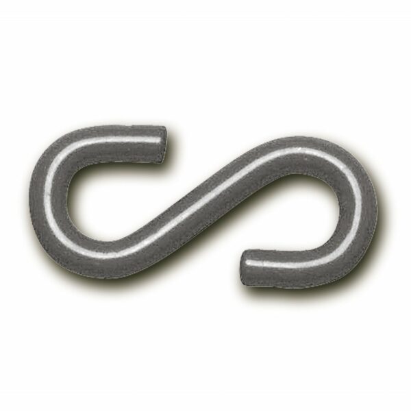 Aanhanghaken nylon staal /verzinkt/gecoat zwart (set)