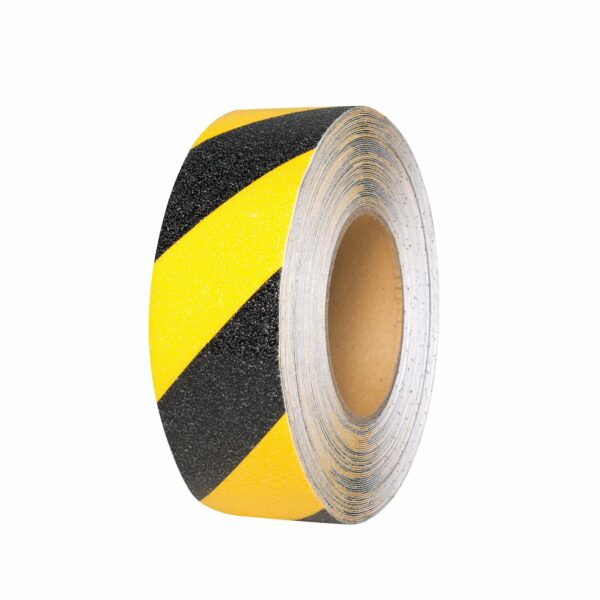 PROLine Anti-slip (geel/zwart) zelfklevend 100mm, rol 18,3m