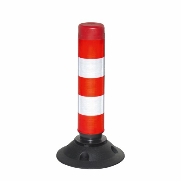 FIX Baken 100mm Ø hoogte 460mm, rood/wit, model 46-TL
