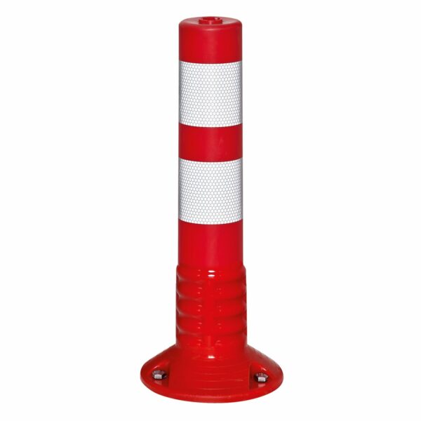 ComeBack paaltje 80mm Ø hoogte 460mm, rood/wit, zelfoprichtend