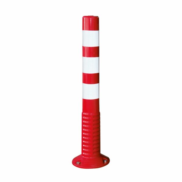 ComeBack paaltje 80mm Ø hoogte 760mm, rood/wit, zelf oprichtend