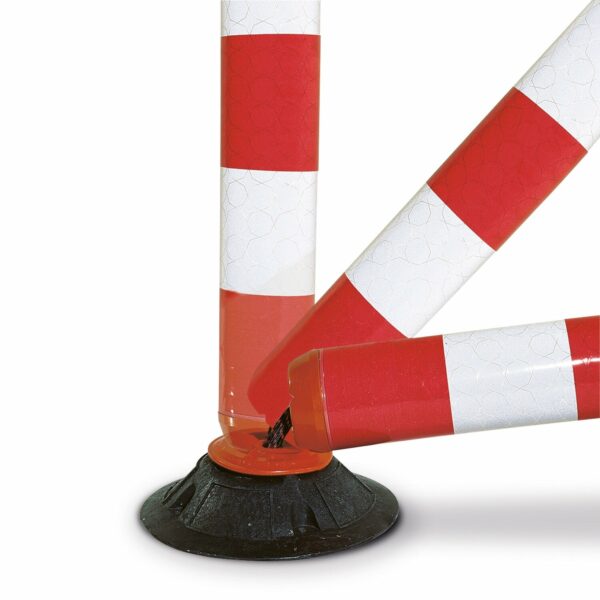 Flexi Baken 100mm Ø hoogte 460mm, zelf oprichtend, rood/wit