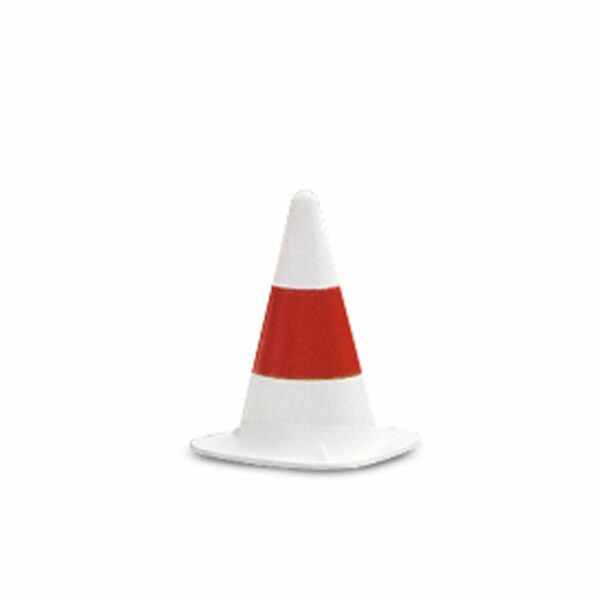 EUROPA verkeerskegel KOBOLD, wit met rode ring, H 330mm
