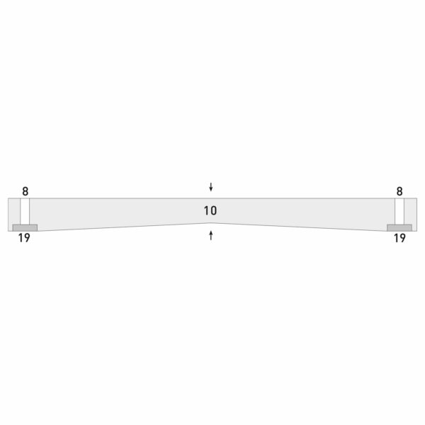 MORION zuilbescherming, 500x200x20mm, zwart/geel, rechthoekige zuilen