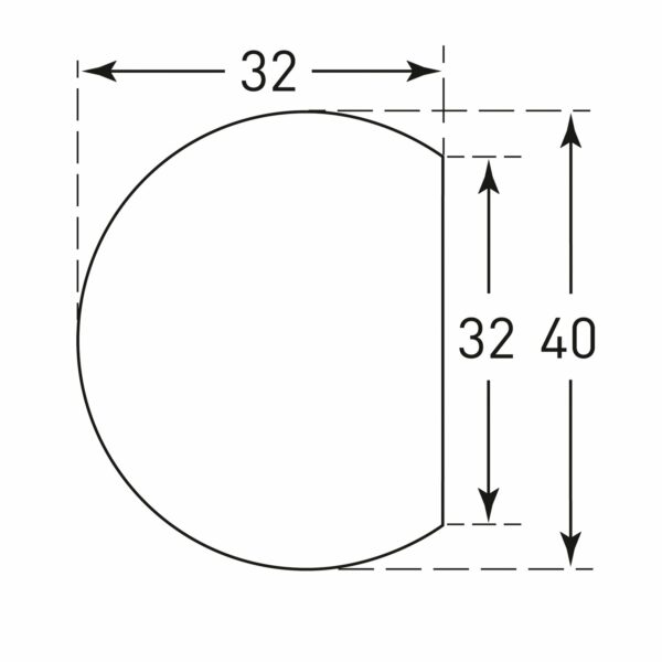 MORION oppervlaktebescherming (cirkel) 40x32mm, wit