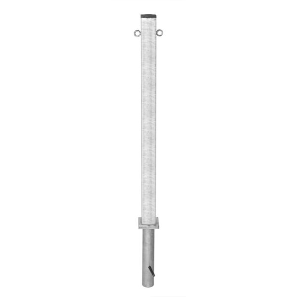 PARAT B-afzetpaal 70x70mm, 1000mm, beton, therm. verz., 2 ogen