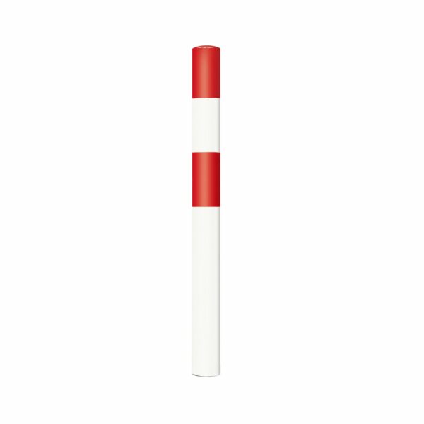 BLACK BULL rambeveiligingspaal (L) 159x4,5x1600mm, rood/wit